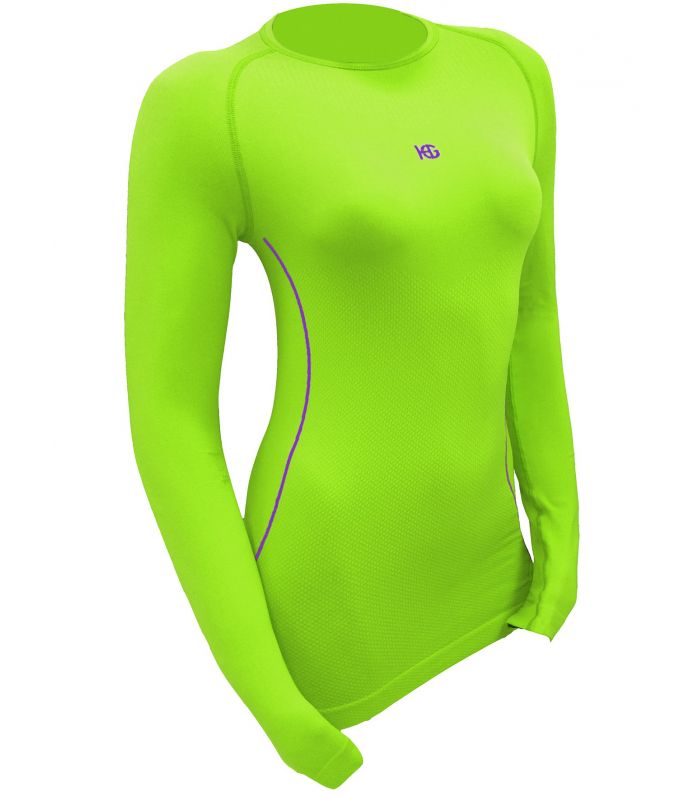 Compra online Camiseta Térmica Sport HG 8052 Mujer Verde en oferta al mejor precio