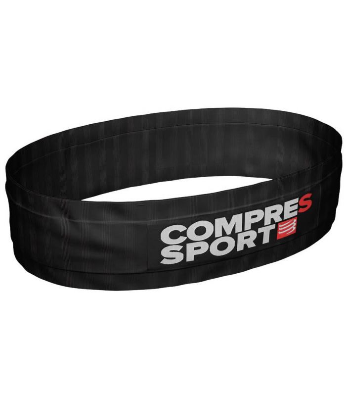 Compra online Riñonera Running Compressport Free Belt Negro en oferta al mejor precio
