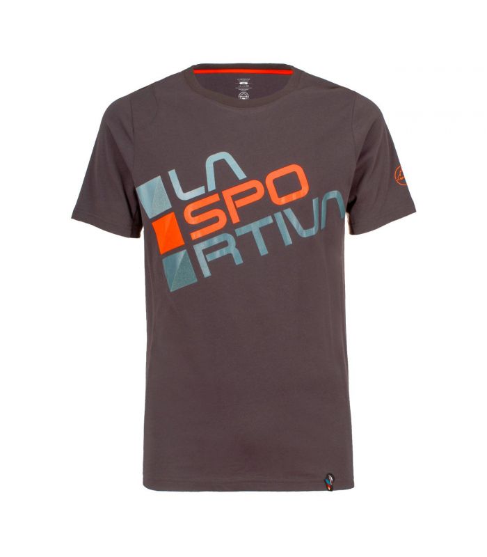 Compra online Camiseta La Sportiva Square Hombre Carbon en oferta al mejor precio