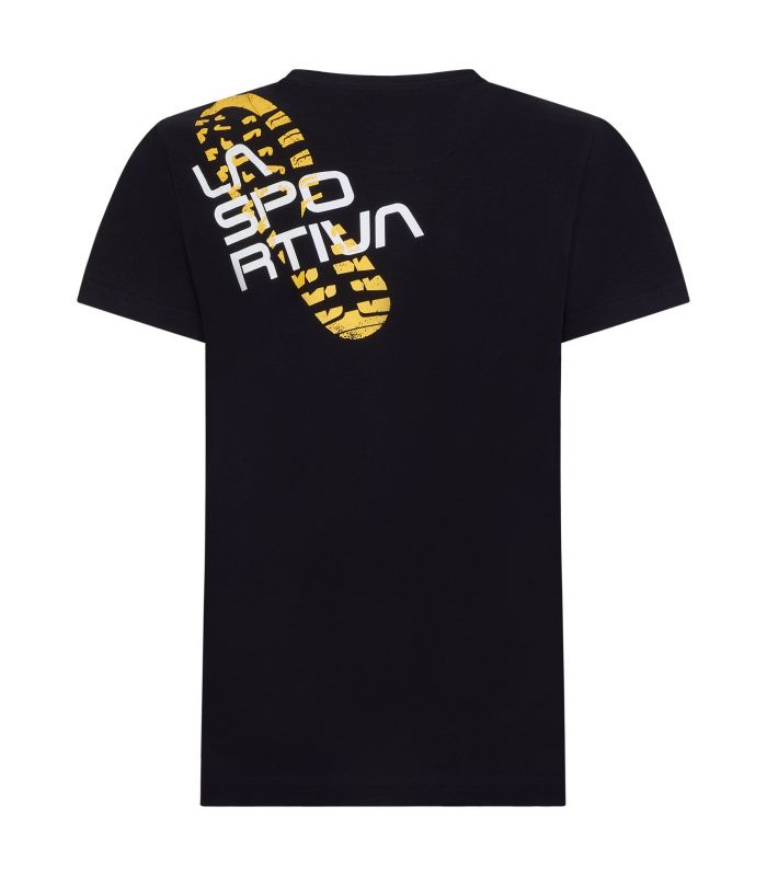 Compra online Camiseta La Sportiva Footstep Tee Hombre Negro en oferta al mejor precio
