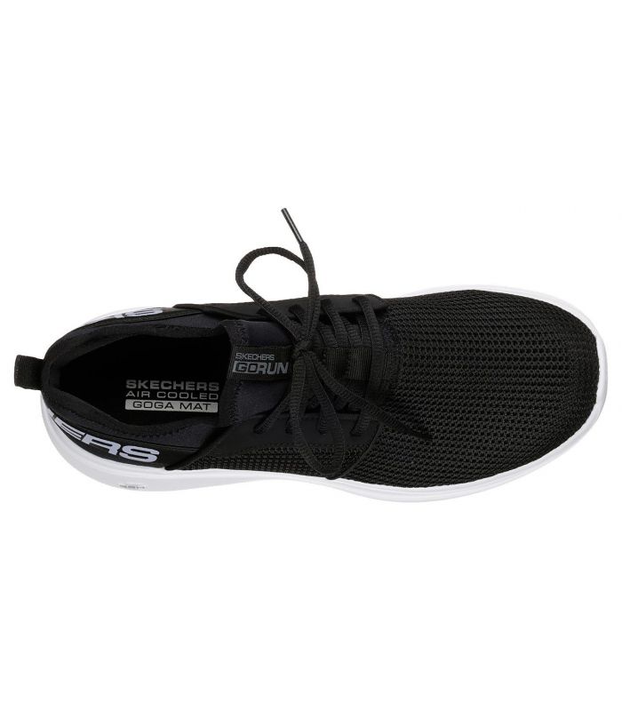 Compra online Zapatillas Skechers GoRun Fast Valor Hombre Negro en oferta al mejor precio