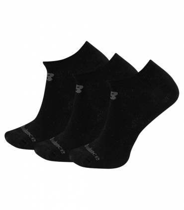 Calcetines New Balance Flat Knit No Show 3 Pack Negro