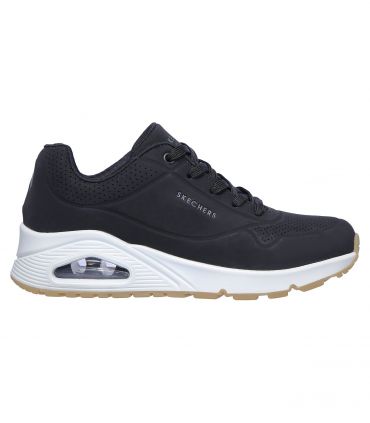 Zapatillas Skechers Street Uno Stand on Air Mujer Negro