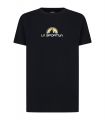 Compra online Camiseta La Sportiva Brand Tee Hombre Black en oferta al mejor precio