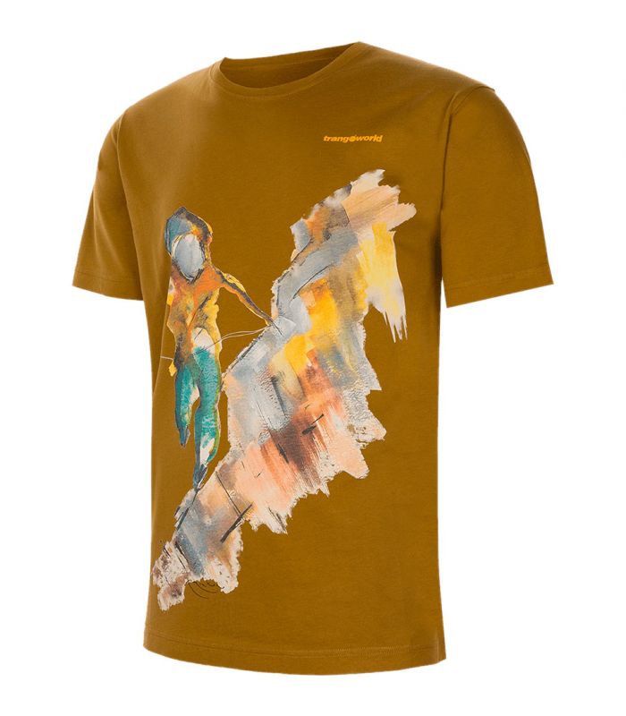 Compra online Camiseta Trangoworld Rockclimber Hombre Marron en oferta al mejor precio