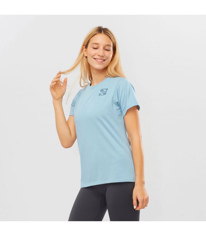 Compra online Camiseta Salomon Mc Outlife Small Logo SS Mujer Ash en oferta al mejor precio