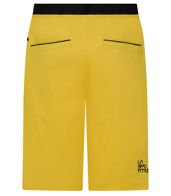 Compra online Pantalones La Sportiva Flatanger Short Hombre Yellow Black en oferta al mejor precio