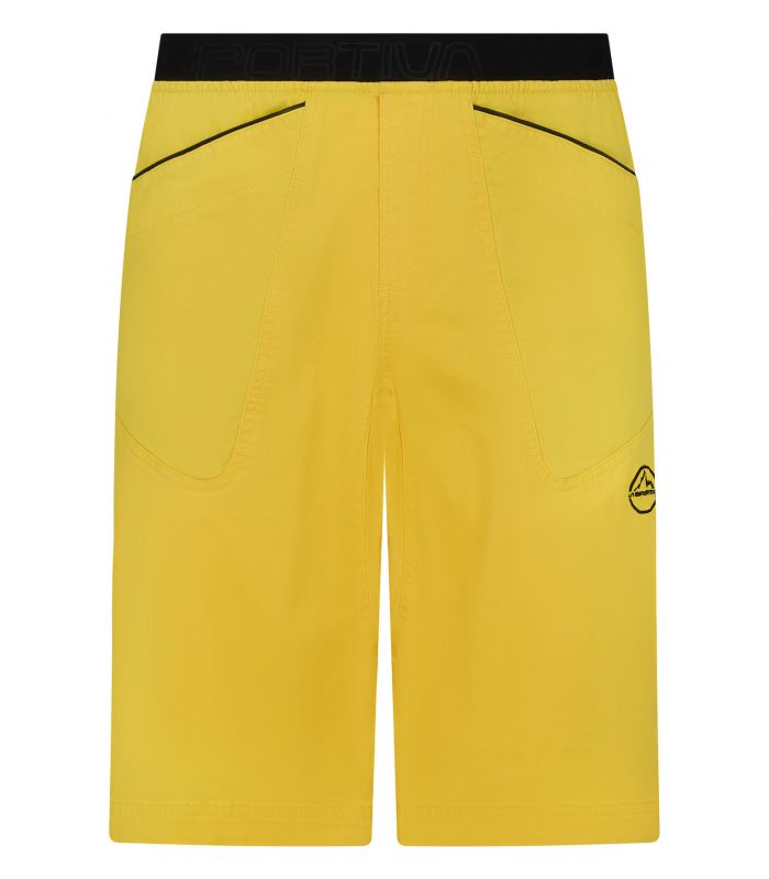 Compra online Pantalones La Sportiva Flatanger Short Hombre Yellow Black en oferta al mejor precio