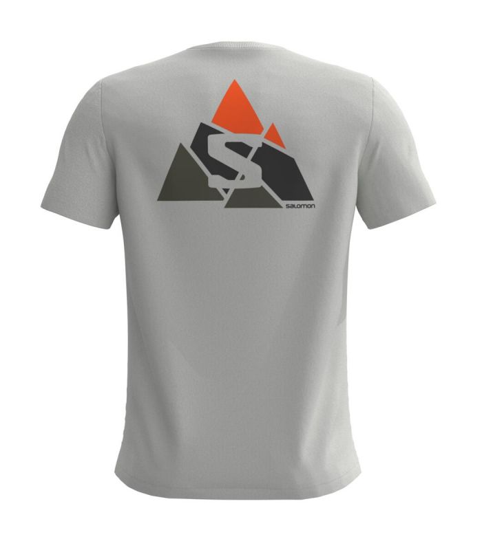 Compra online Camiseta Salomon MC Outlife Mountain SS Hombre White en oferta al mejor precio