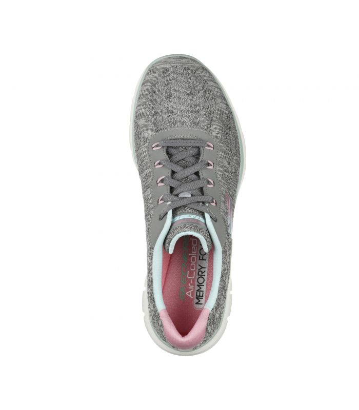 Compra online Zapatillas Skechers Flex Appeal 4.0 Fresh Move Mujer Grey en oferta al mejor precio