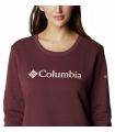 Compra online Sudadera Columbia Logo Crew Mujer Malbec en oferta al mejor precio