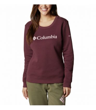 Sudadera Columbia Logo Crew Mujer Malbec