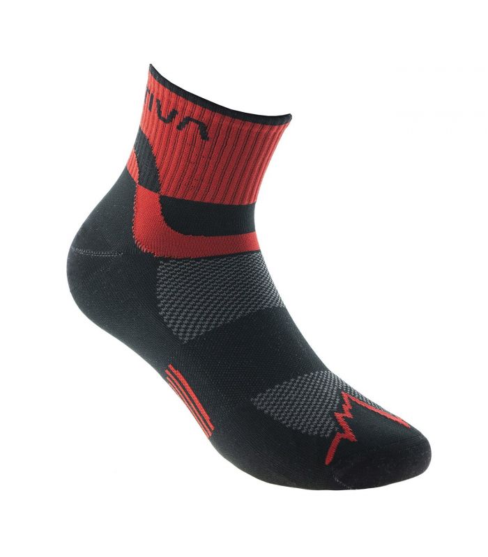 Compra online Calcetines La Sportiva Trail Running Socks Black Red en oferta al mejor precio