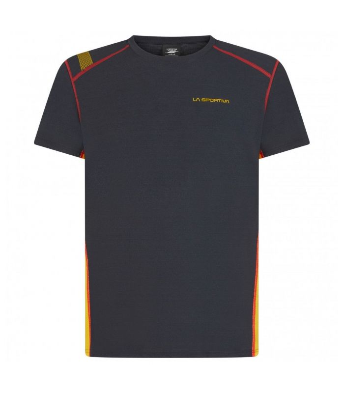 Compra online Camiseta La Sportiva Synth T-Shirt M Hombre Black Yellow en oferta al mejor precio
