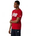 Compra online Camiseta New Balance Graphic Heathertech Hombre Rojo en oferta al mejor precio