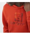 Compra online Sudadera Salomon OutLife Pullover Hoody Aura Orange en oferta al mejor precio