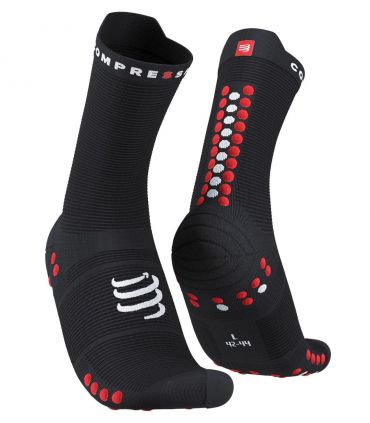 Calcetines Compressport Pro Racing Socks v4.0 Run Hight Black Red
