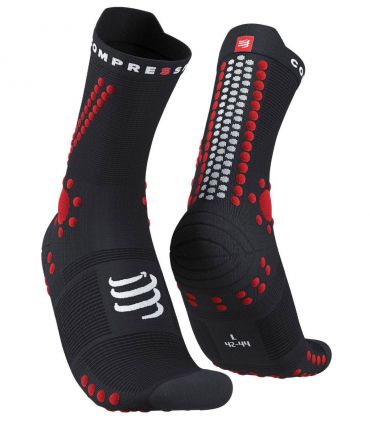 Calcetines Compressport Pro Racing Socks v4.0 Trail Black Red