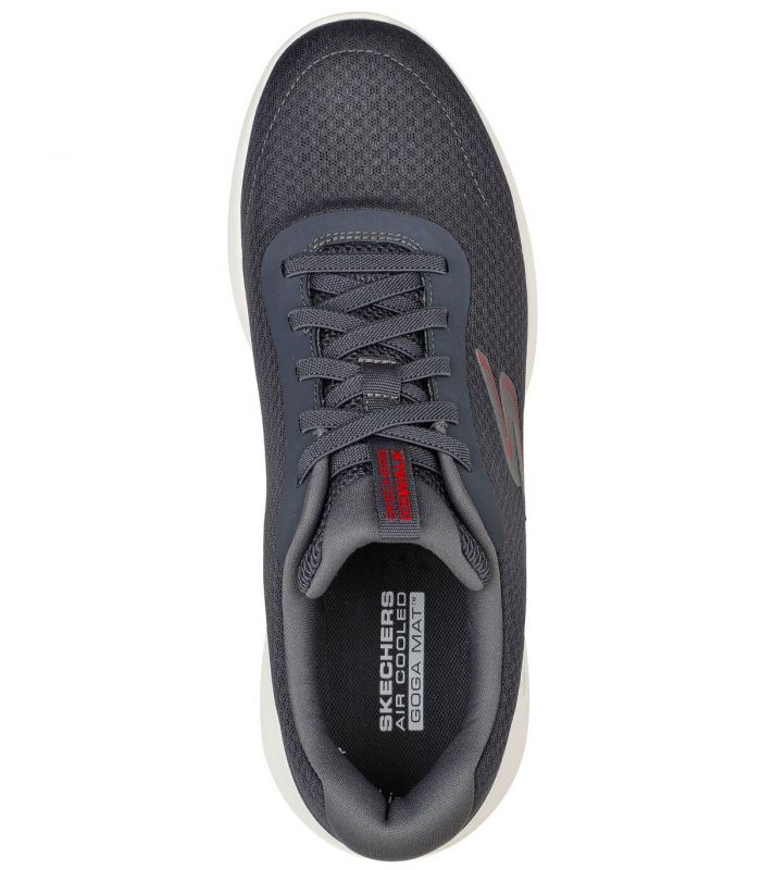 Compra online Zapatillas Skechers Go Walk Max Midshore Hombre Charcoal Red en oferta al mejor precio