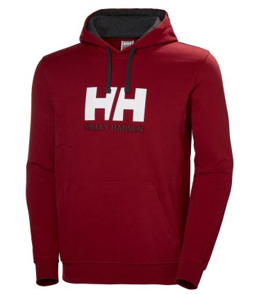 Sudadera Helly Hansen HH Logo Hoodie Hombre Oxblood