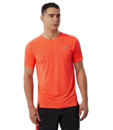 Camiseta New Balance Accelerate Short Sleeve Hombre Electric Red