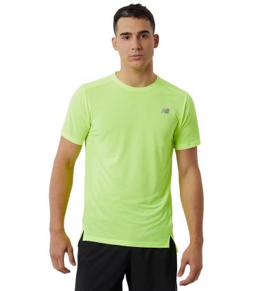 Camiseta New Balance Accelerate Short Sleeve Hombre Hi Lite