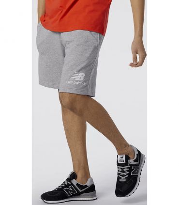 Pantalones New Balance Essentials Stacked Logo Athletic Grey