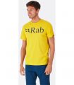 Compra online Camiseta Rab Stance Logo Tee Hombre Sulphur Small en oferta al mejor precio