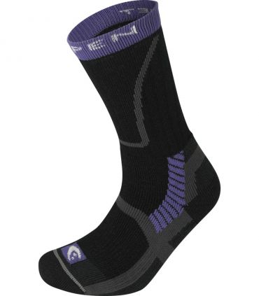 Calcetines Lorpen T3 Midweight Hiker Eco Mujer Black Purple