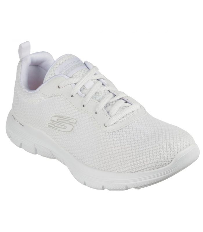Compra online Zapatillas Skechers Flex Appeal 4.0 Brillant View Mujer Blanco en oferta al mejor precio