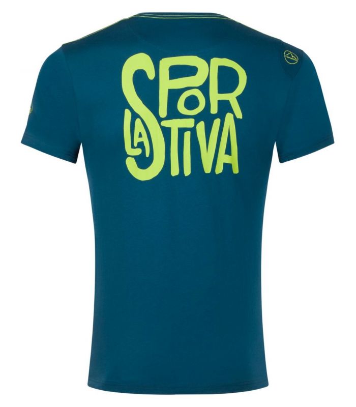 Compra online Camiseta La Sportiva Back Logo Hombre Storm Blue en oferta al mejor precio