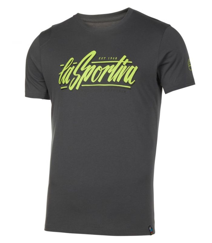 Compra online Camiseta La Sportiva Retro Hombre Carbon Lime Punch en oferta al mejor precio