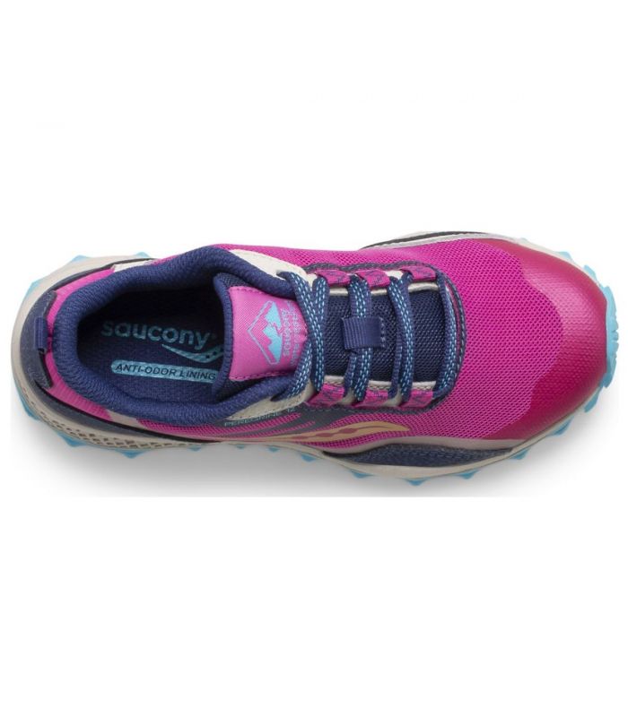 Compra online Zapatillas Sauncony Peregrine 12 Shield Niños Navy Pink en oferta al mejor precio