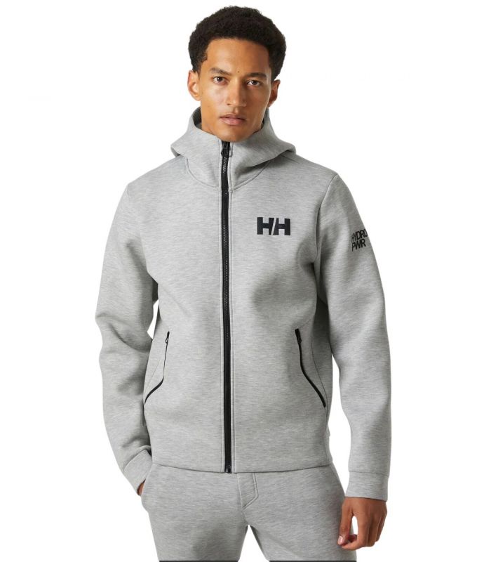 Compra online Chaqueta Helly Hansen HP Ocean FZ Jacket 2.0 Hombre Grey Melang en oferta al mejor precio