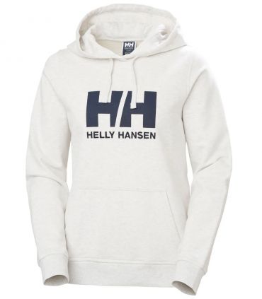 Sudadera Helly Hansen Logo Hoodie Mujer Nimbus Clou