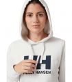 Compra online Sudadera Helly Hansen Logo Hoodie Mujer Nimbus Clou en oferta al mejor precio