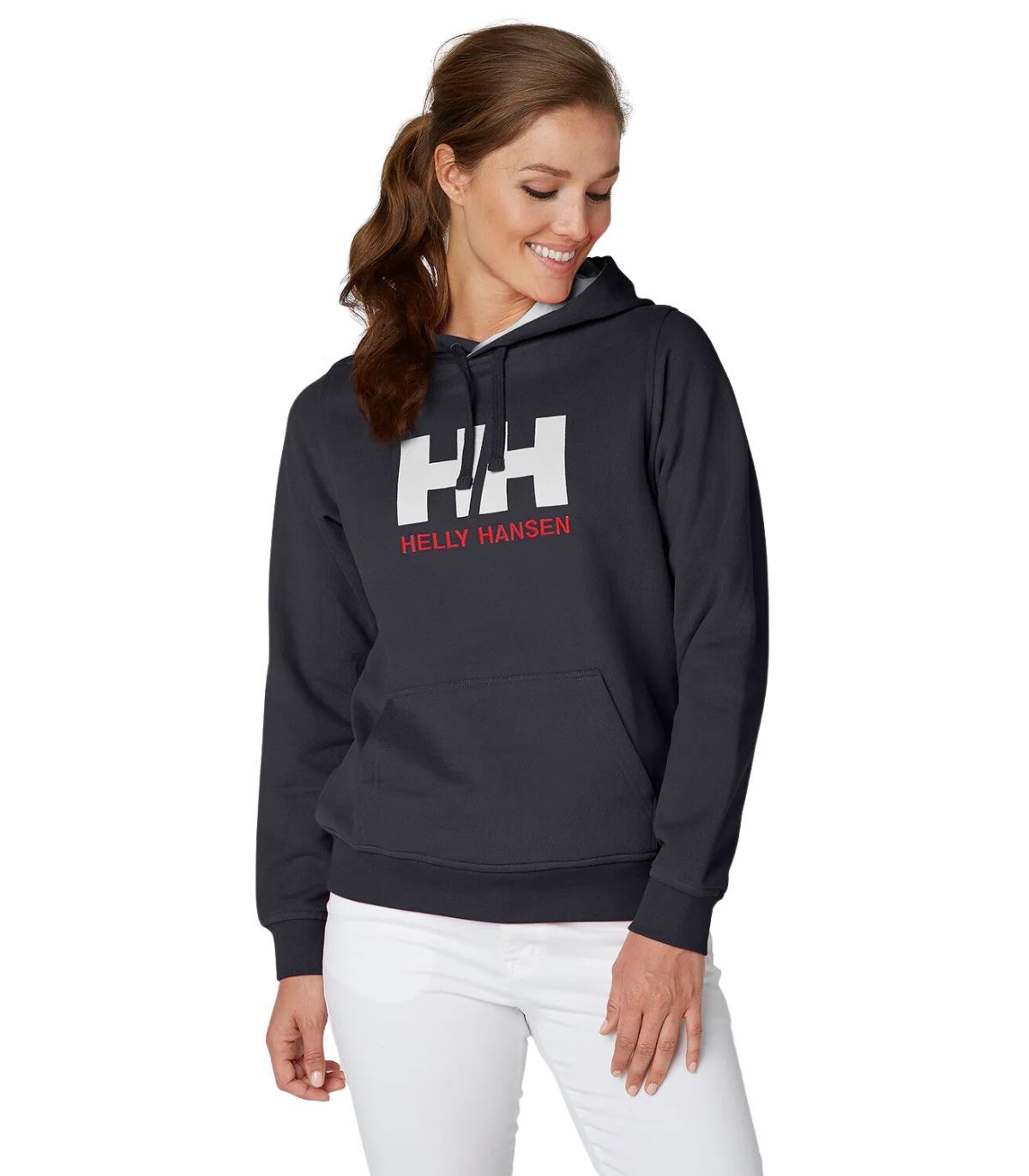 Sudadera Helly Hansen Logo Hoodie Mujer Navy. Oferta y comprar.