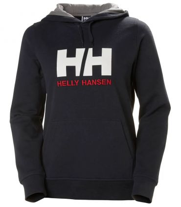 Sudadera Helly Hansen Logo Hoodie Mujer Navy