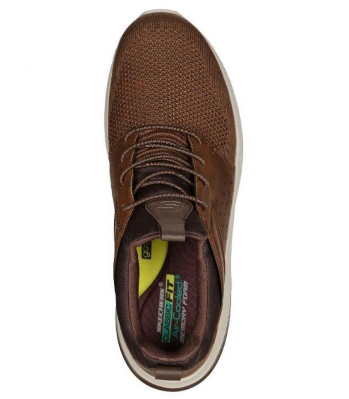 Compra online Zapatillas Skechers Delson 3.0 Cicada Hombre Dark Brown en oferta al mejor precio