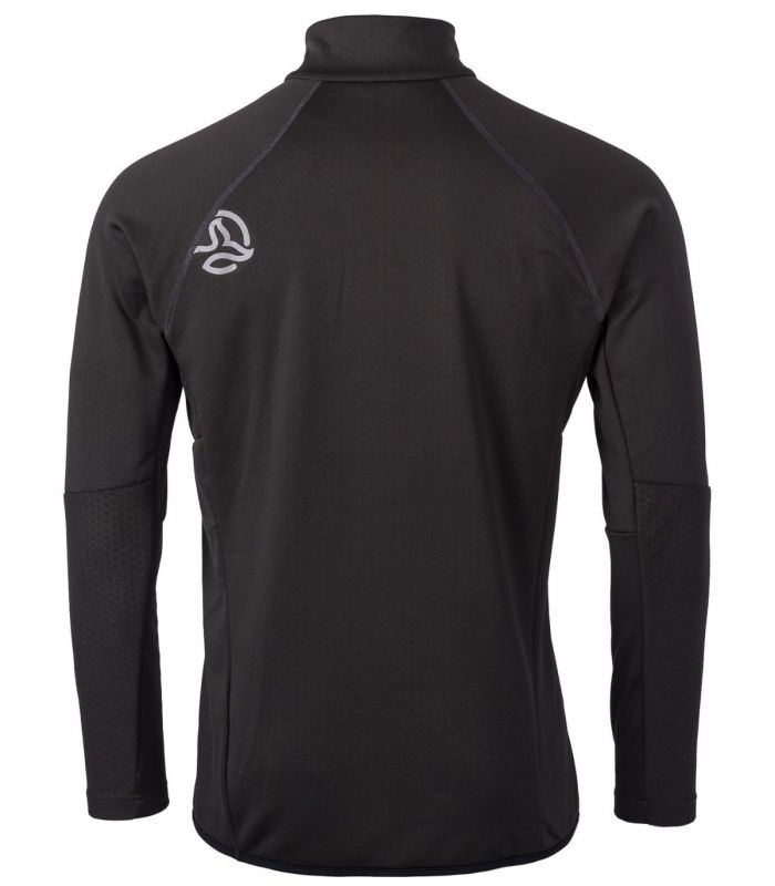Compra online Camiseta Ternua Rakker 2.0 1/2 Zip Hombre Black en oferta al mejor precio