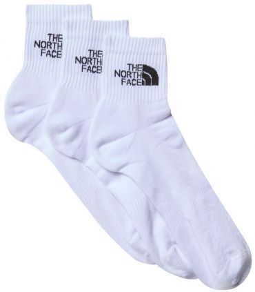 Calcetines The North Face Multi Sport Cush Quarter Sock 3P TNF White