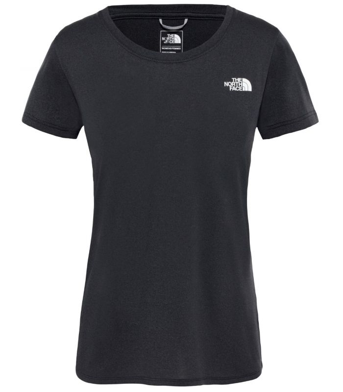 Compra online Camiseta The North Face Reaxion Amp Crew Mujer TNF Black Heather en oferta al mejor precio