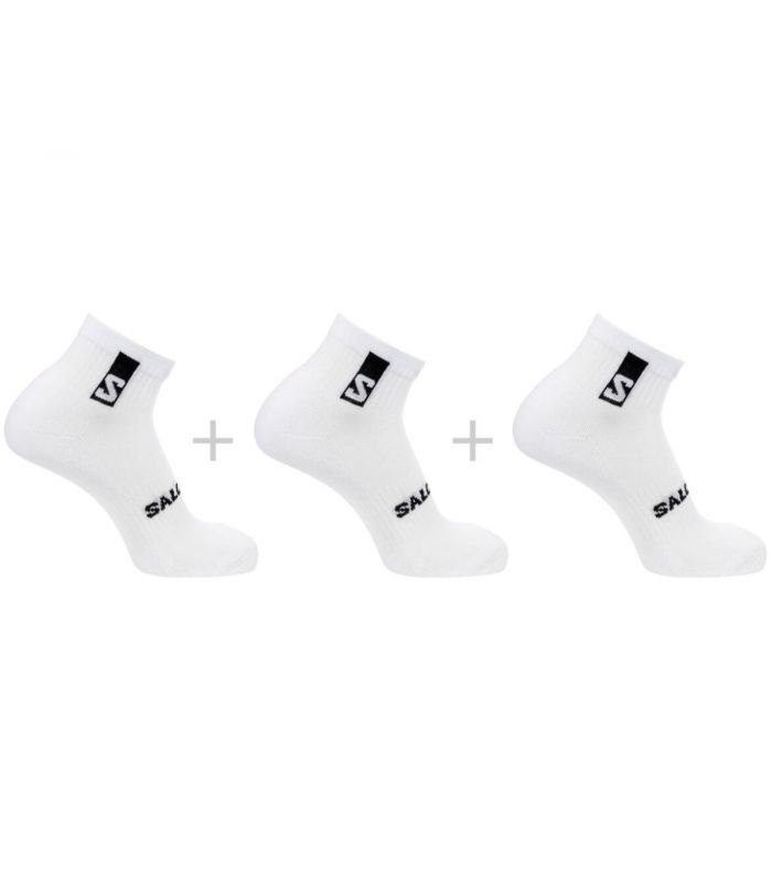 Compra online Calcetines Salomon Everyday Ankle 3 Pack White en oferta al mejor precio