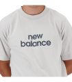 Compra online Camiseta New Balance Sport Essentials Linear T-Shirt Hombre Gris en oferta al mejor precio