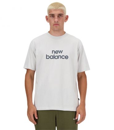 Camiseta New Balance Sport Essentials Linear T-Shirt Hombre Gris
