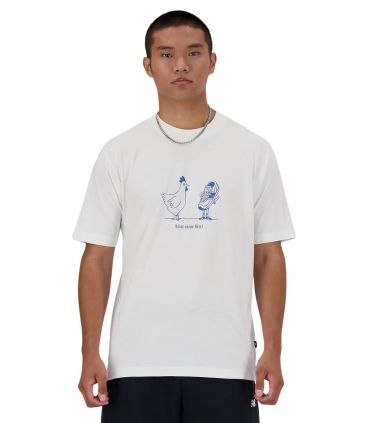 Camiseta New Balance Sport Essentials Chicken T-Shirt Hombre White