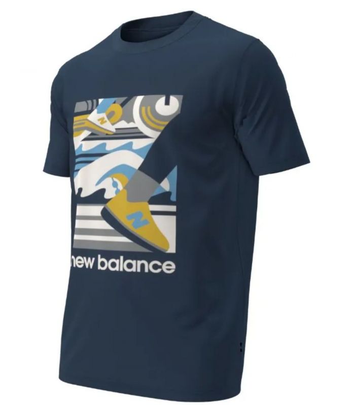 Compra online Camiseta New Balance Triathlon Hombre Navy en oferta al mejor precio
