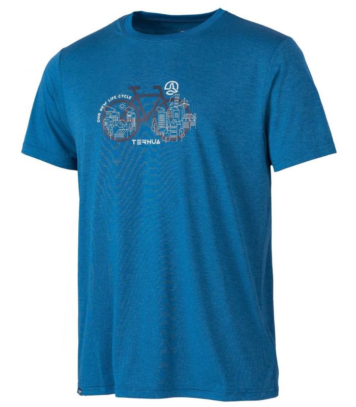 Compra online Camiseta Ternua Aviron Hombre Mykonos Blue en oferta al mejor precio