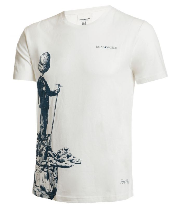 Compra online Camiseta Trangoworld Nubes Hombre Beige en oferta al mejor precio