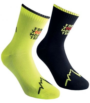 Calcetines La Sportiva For Your Mountain Socks Black Yellow